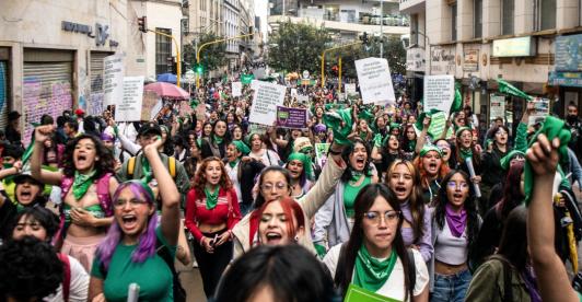 Movilizaciones. / Foto: AFP.