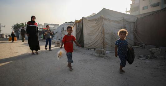 Niños en Gaza. / Foto: AFP.
