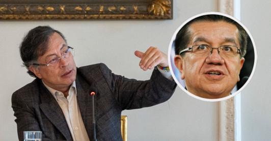 Petro le responde a exministro de Salud. / Fotos: Presidencia y AFP.