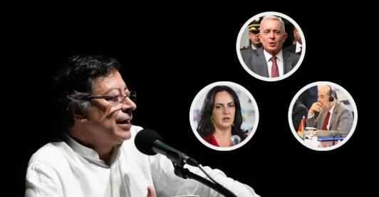 Presidente denuncia presunto complot. / Fotos: Presidencia y AFP.