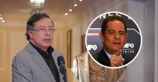 Presidente Petro y Germán Vargas Lleras. / Fotos: Presidencia y AFP.