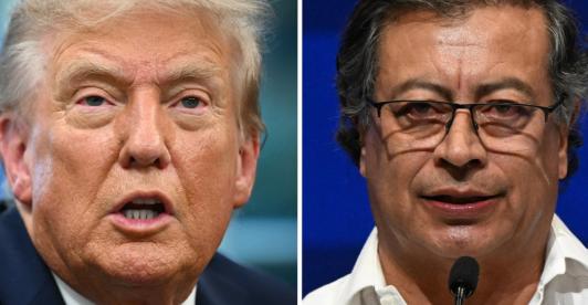 Respuesta del presidente Petro a Trump. / Foto: AFP.