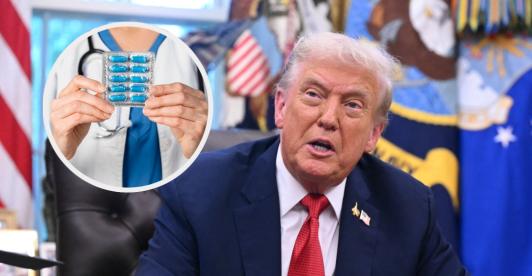 Trump sobre aranceles. / Fotos: AFP y Freepik.