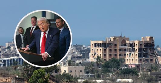 Plan de Trump con Franja de Gaza. / Fotos: AFP.