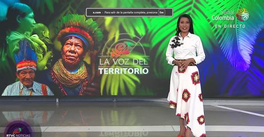 Martha Rentería, presentadora del noticiero de RTVC