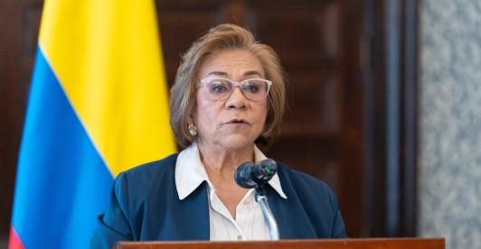 Canciller Rosa Villavicencio. / Foto: X Cancillería.
