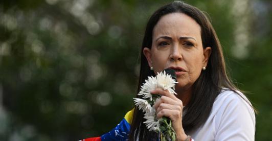 María Corina Machado. / Foto: AFP.