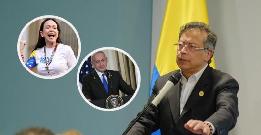 Petro envía carta a María Corina Machado. / Fotos: AFP y Presidencia.