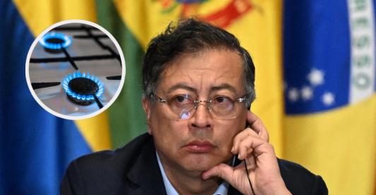 Petro sobre la canasta básica y el precio del gas. / Fotos: AFP y Freepik.