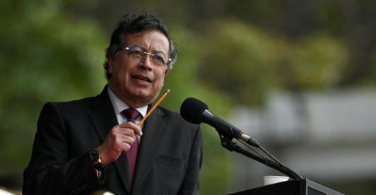 Petro sobre disturbios en Sonsón. / Foto: AFP.