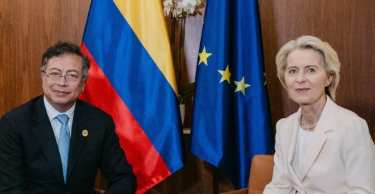 Petro con Ursula von der Leyen. / Foto: X Ursula von der Leyen.