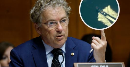 Senador Rand Paul sobre bombardeos. / Fotos: AFP.