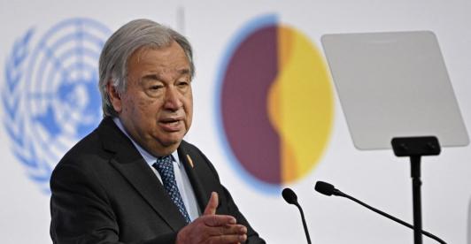 "Hemos fracasado" en el objetivo de limitar calentamiento a 1,5°C, dice jefe de la ONU en la COP30