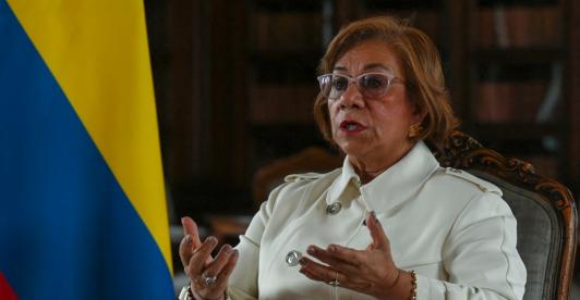 Canciller Rosa Villavicencio Mapy. / Foto: AFP.