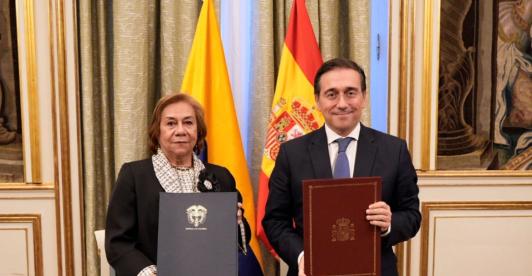 Cooperación de Colombia y España. / Foto: Cancillería.