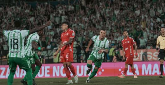 Atlético Nacional vs. América. / Foto: X Atlético Oficial.