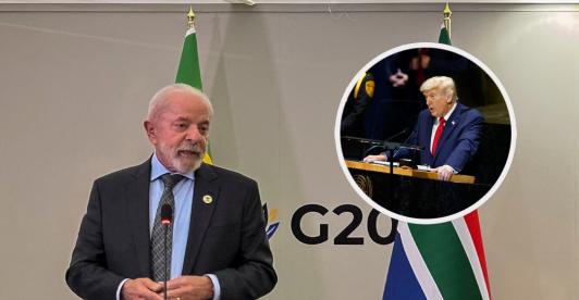 Lula sobre Trump en el G20. / Fotos: AFP.