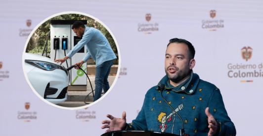 Movilidad eléctrica en Colombia. / Fotos: Presidencia y Freepik.