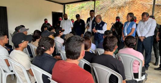 28 personas fueron liberadas tras permanecer secuestradas por el ELN en el Catatumbo. Foto: Defensoría.