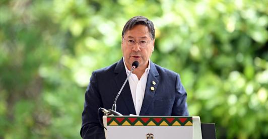 Expresidente Luis Arce, detenido en Bolivia.