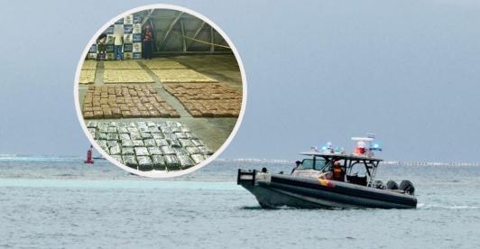 Incautación de cocaína / Fotos: Armada Nacional.