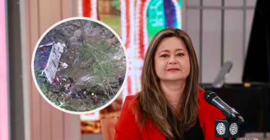 MinTransporte sobre bus accidentado en Antioquia. / Fotos: MinTransporte.