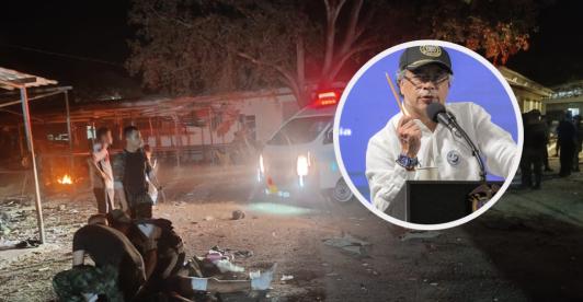 Petro confirma compra de antidrones. / Fotos: Ejército Nacional y Presidencia.