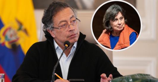 Petro sobre Laura Restrepo. / Fotos: Presidencia y Creative Commons.