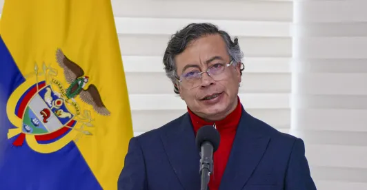 Presidente Petro defendio emergencia economica en alocucion presidencial.