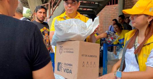 Ayuda a personas en el Catatumbo. / Foto: Unidad para las Víctimas