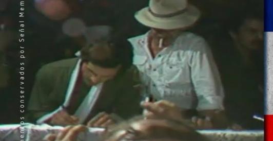 Firma de acuerdo de paz del M19. / Foto: Señal memoria.