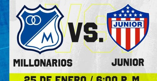 Millonarios vs. Junior. / Foto: Radio Nacional.