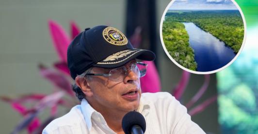 Petro sobre turismo en Leticia. / Fotos: Presidencia y Radio Nacional.