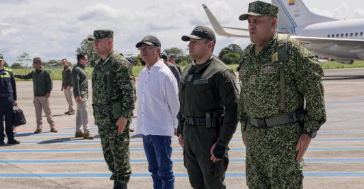 Petro da orden a fuerza pública. / Foto: Presidencia.