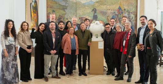 Reunión de cooperación internacional. / Foto: Presidencia.