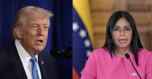 Trump amenaza a Delcy Rodríguez: "Pagará un precio muy alto"