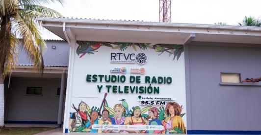 RTVC en el Amazonas. / Foto: RTVC - Santiago Villegas.