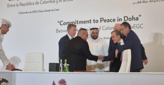 Ejército Gaitanista conversaciones con el Gobierno. / Foto: X ComisionadoPaz.