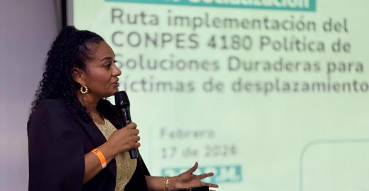 Gobierno lanzó Conpes para víctimas de desplazamiento forzado.wepb