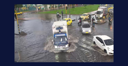 Granizada en Bogotá este jueves: Engativá, localidad más afectada.
