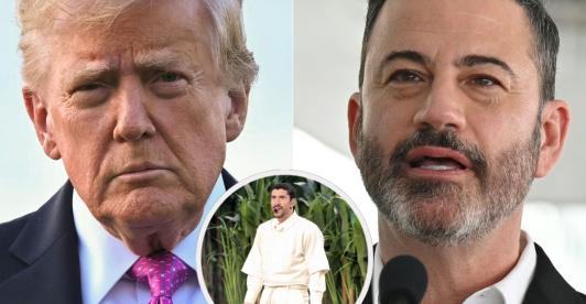Kimmel responde críticas de Trump a Bad Bunny. / Fotos: AFP.