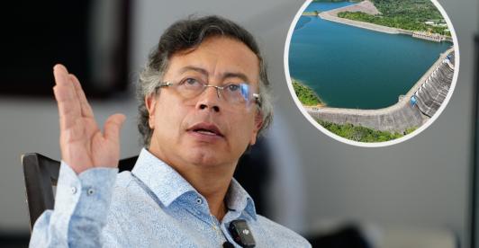 Presidente Petro cuestionan manejo de represas. / Fotos: Presidencia y Represa de Urrá.