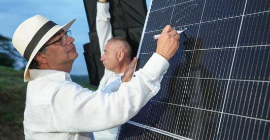 Petro destaca la transición energética. / Foto: Presidencia.