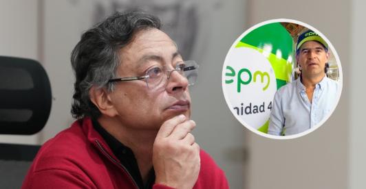 Petro sobre EPM y la tarifa de energía. / Fotos: Presidencia, Alcaldía de Medellín - IG Fico Gutiérrez.