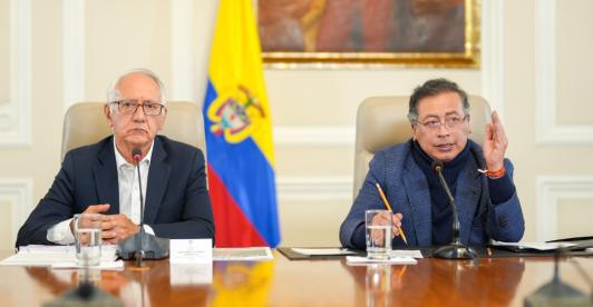 Petro defiende gestión de MinSalud. / Foto: Presidencia.