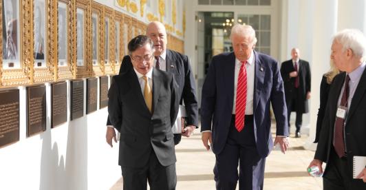 Petro y Trump sobre nombres del narcotráfico. / Foto: Presidencia.