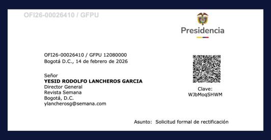 Presidencia desmiente a Revista Semana por Contratos con RTVC.