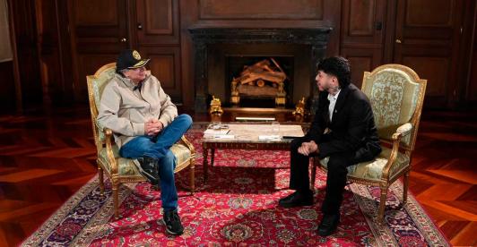 Petro con Westcol. / Foto: Presidencia.