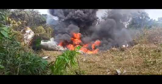 Avión Hércules se accidentó en Puerto Leguízamo, Putumayo.
