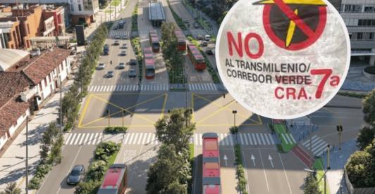 Protestas en el corredor verde. / Fotos: Alcaldía y Redes sociales.